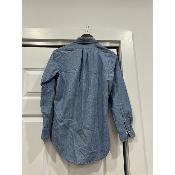 Kamakura Makers Men 38 S Blue Button Down Oxford Chambray Shirt Japan Denim Ivy - Picture 3 of 9